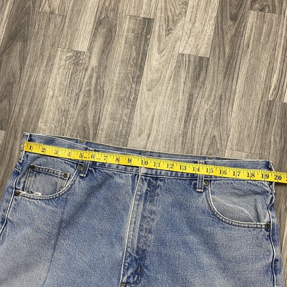 CARHARTT Relaxed Fit Straight Light Wash Blue Denim Jeans Men's Size W 40 L 32 - Picture 10 of 11
